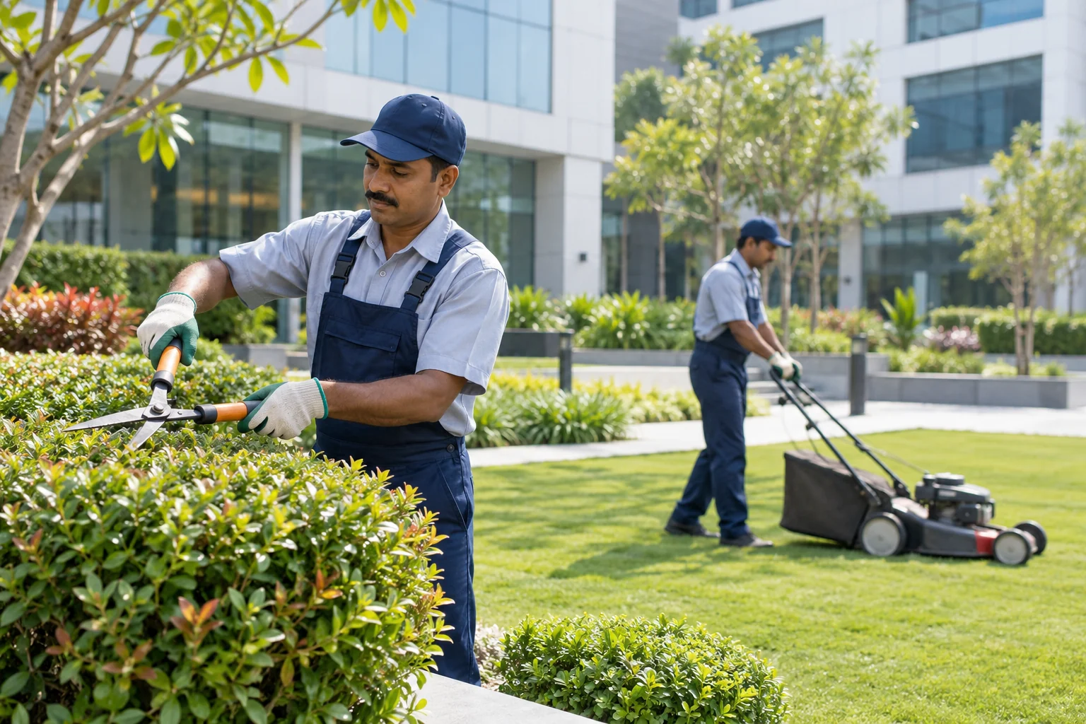 Horticulture illustrative service scene